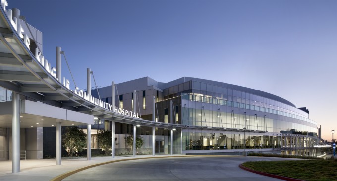 Organic architecture used in the hospital design of Martin Luther King Jr. Medical Center.