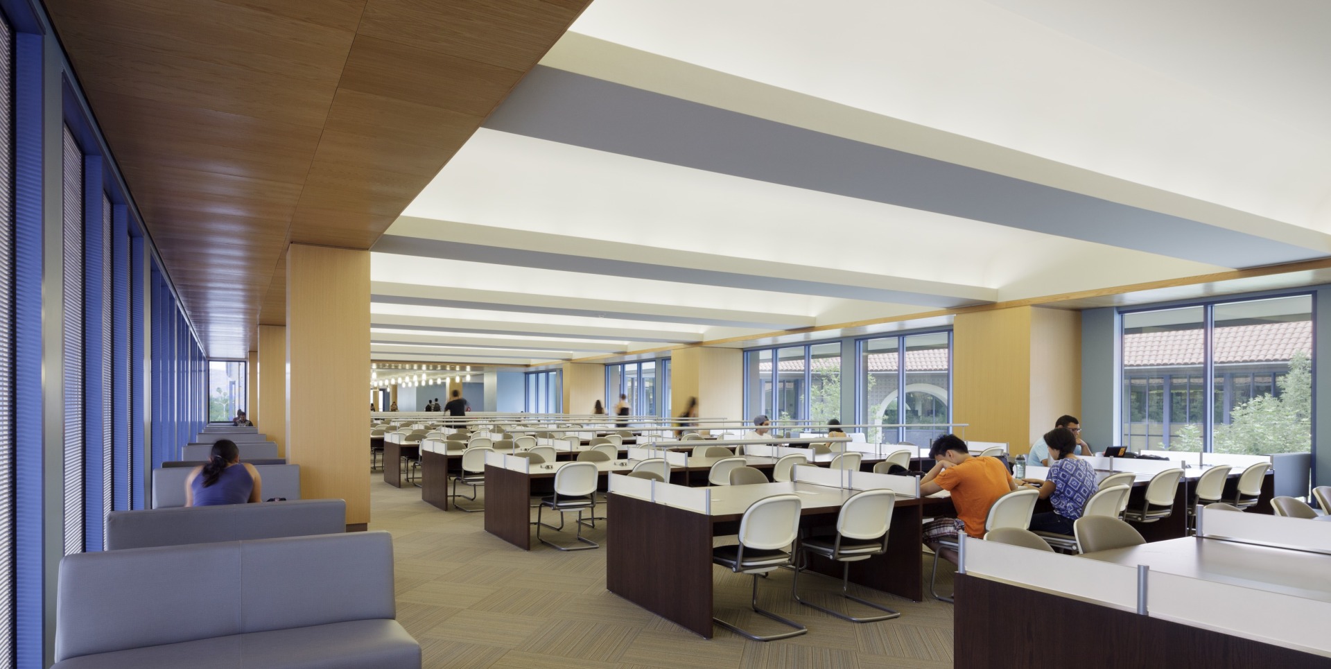 Energy-efficient building design of the Pierce College Library resulted in LEED Platinum recognition.
