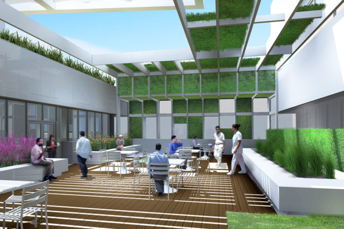 Behavioral health facility design: courtyard
