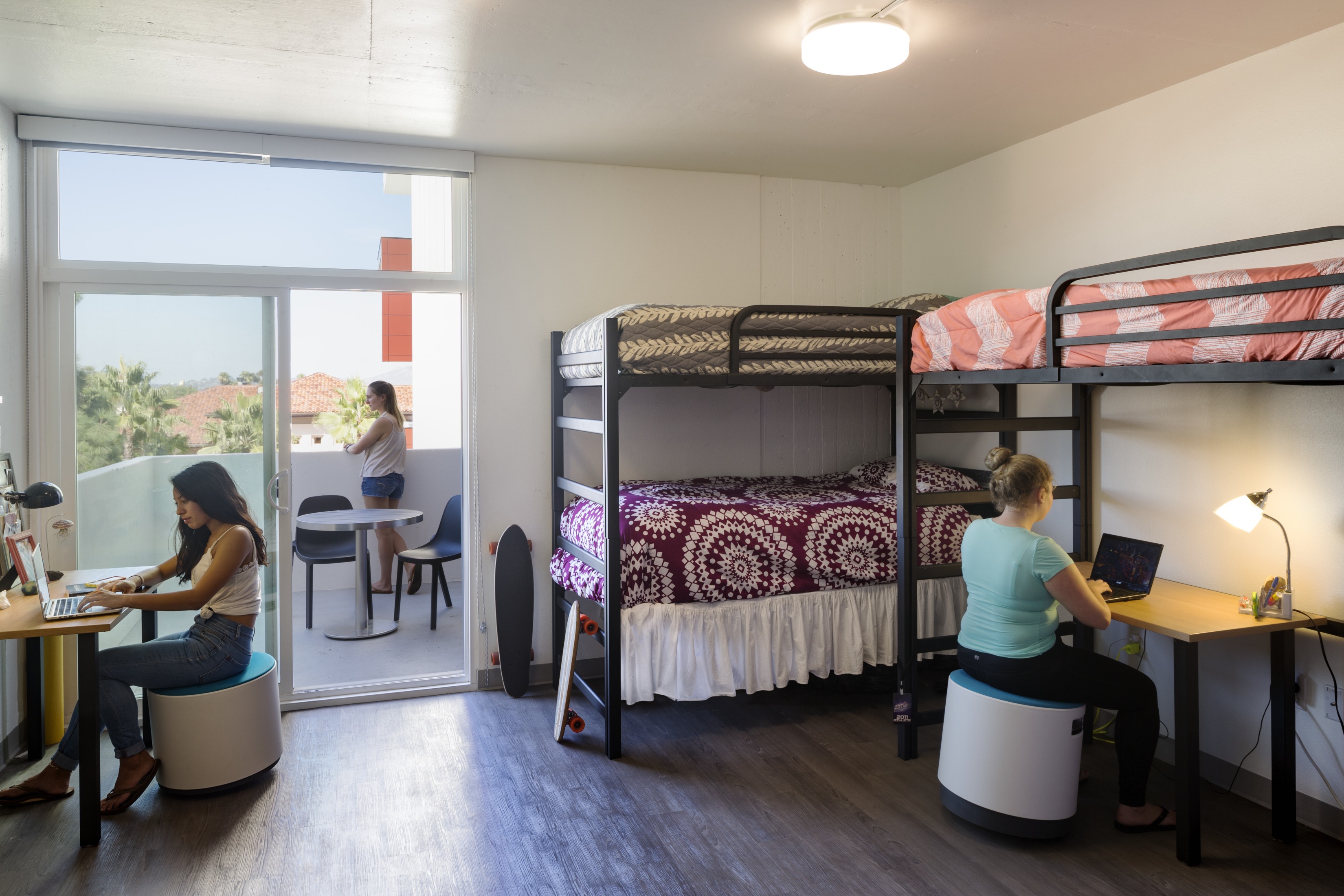 Dorm rooms must balance privacy and space concerns.