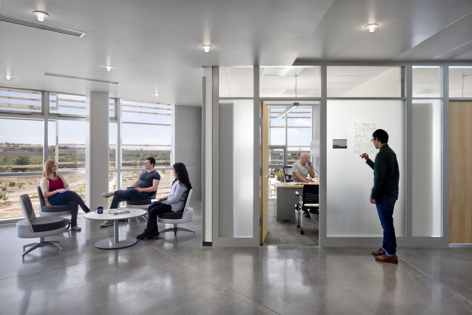 Office architecture concepts rely on location and navigation.