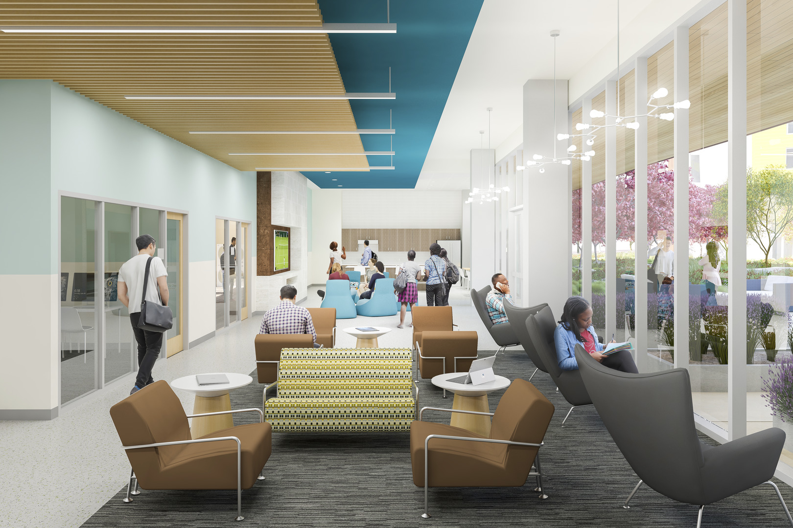 Community colleges also require architecture that encourages social interaction.