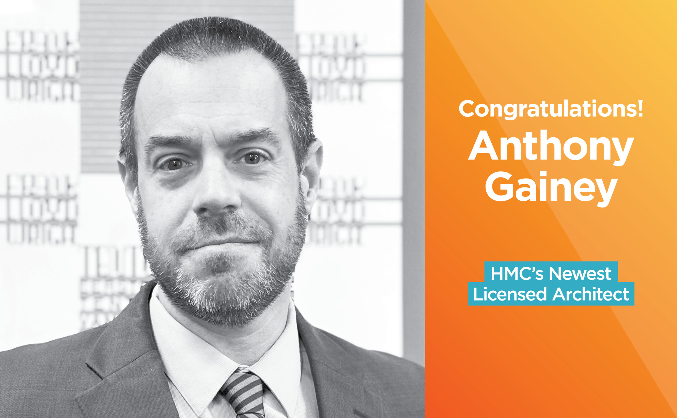 Anthony Gainey Earns His Architectural License News Releases HMC